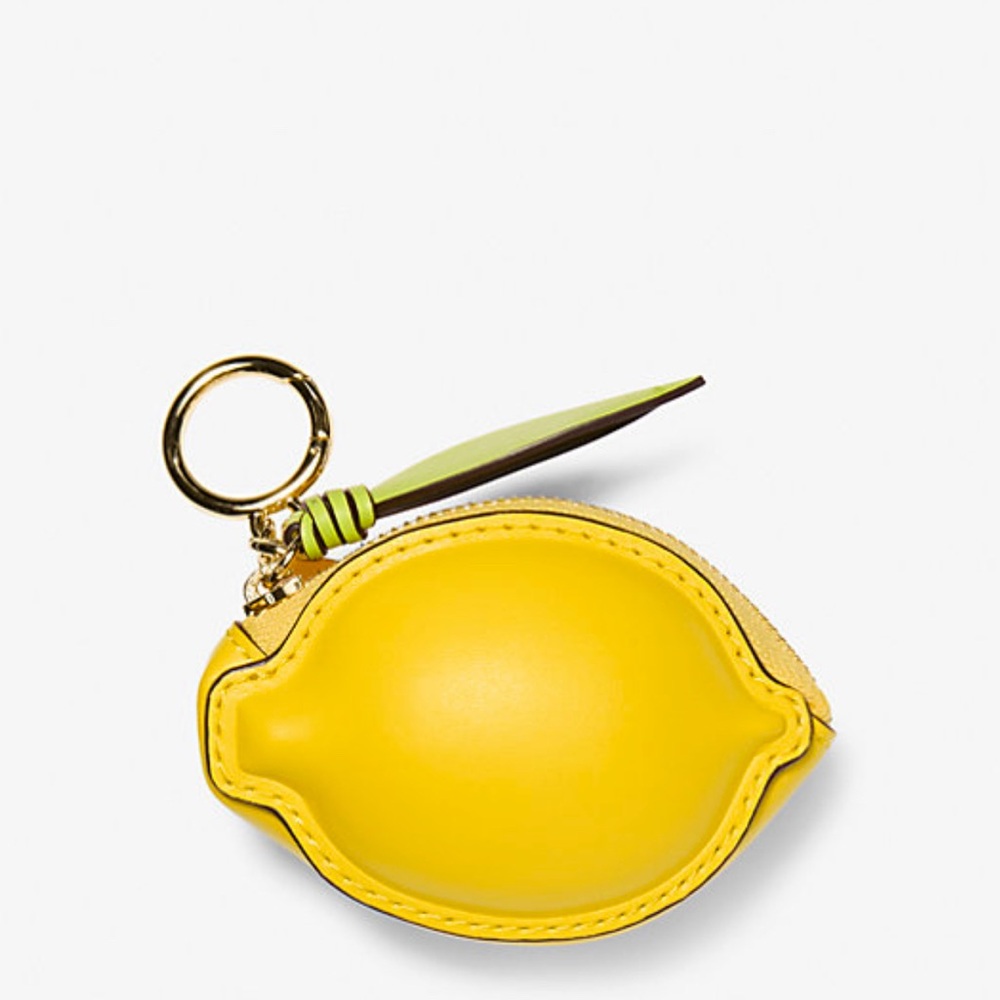 Michael Kors Lemon coin purse keychain